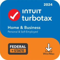 TurboTax – Home & Business 2024 Federal + E-file & State – Mac OS, Windows [Digital]