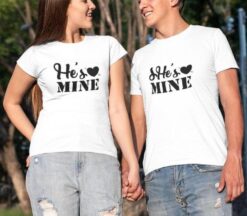 She's Mine, He's Mine - Adorable Matching Outfits Set for Couples, Perfect Valentine's Gift