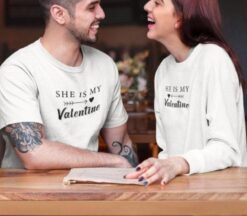 Valentine's Day Matching Outfits, She/He is My Valentine Set, Gift for Couples