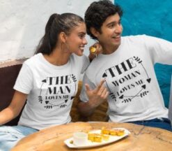 Woman/Man Adores Me Matching Set - Perfect Valentine's Gift for Lovebirds - Comfy Couples' Outfits