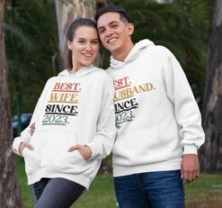 Custom Best Spouse Since... Matching Set, Anniversary Outfits, Wedding Duo Gift, Celebratory Present