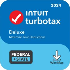 [Old Version] TurboTax – Deluxe 2024 Federal + E-file & State – Mac OS, Windows [Digital]