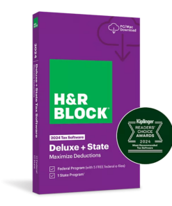 H&R Block Tax Software Deluxe + State 2024 [Download]