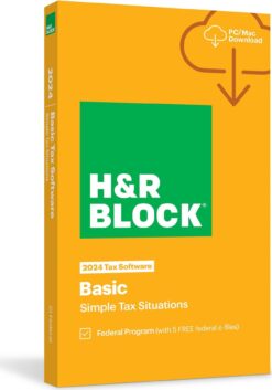 H&R Block Tax Software Basic 2024 [Download]